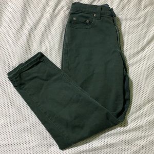 vintage liz claiborne classic fit green jeans
